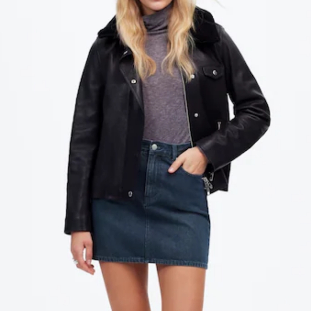 MADEWELL Rigid A Line Denim Skirt
